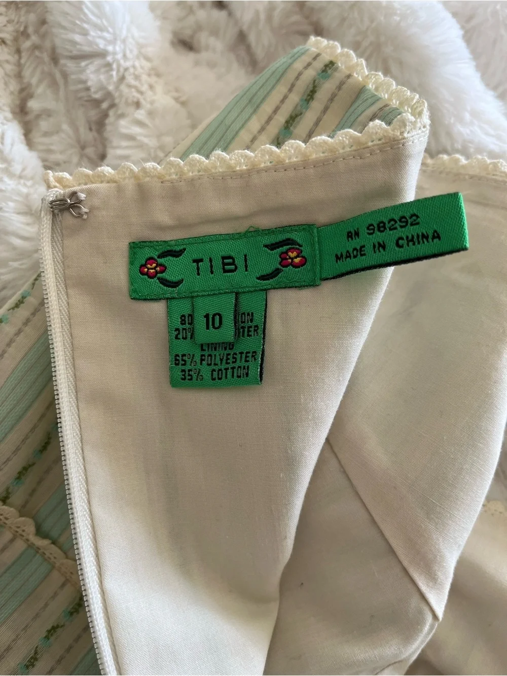 Tibi stripe strapless